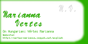 marianna vertes business card